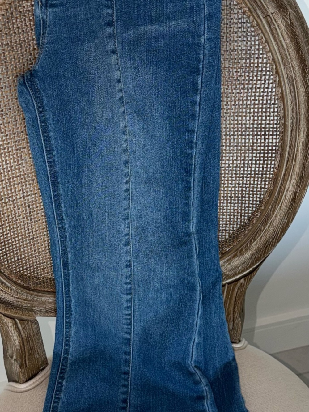 Habitual Girl Size 14 Demin Jeans with Frayed Hem and Front Seams